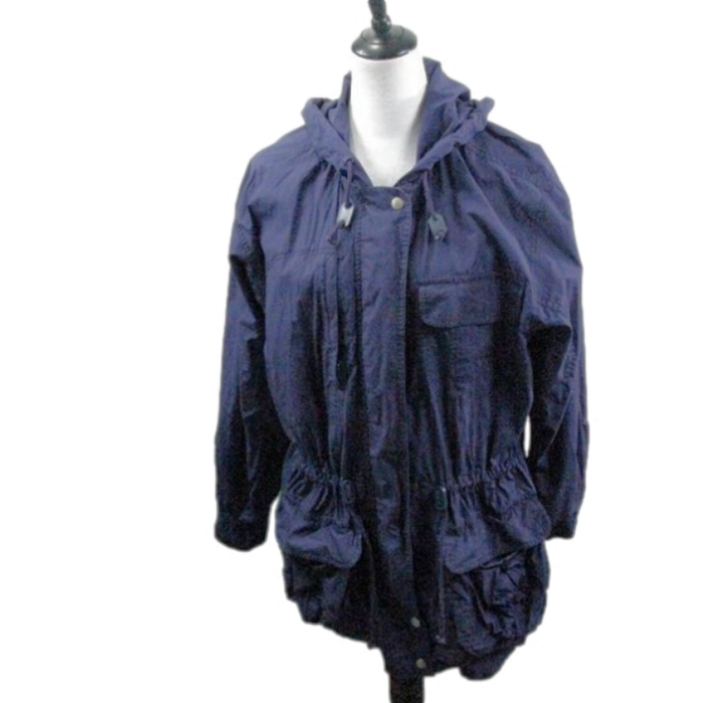 Brandon Thomas Sport Lightweight 3/4 Length Hooded Jacket Size Large